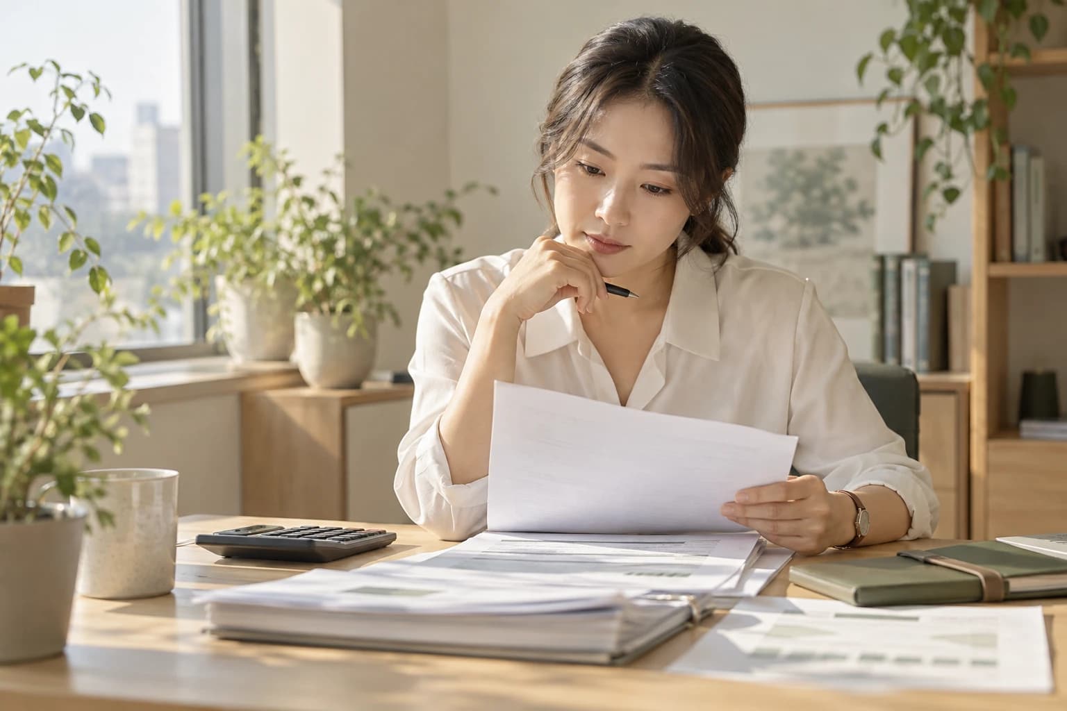 일과 학습을 준비하는 AI 연출 이미지